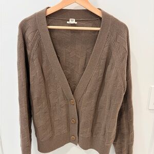 Hermes “H” Long-Sleeve Cardigan